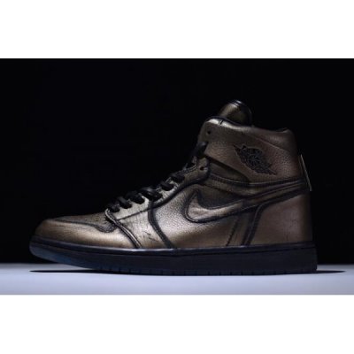 Nike Erkek Air Jordan 1 Retro High Og Metal Altın / Siyah Basketbol Ayakkabısı Türkiye - Q29LY4HY